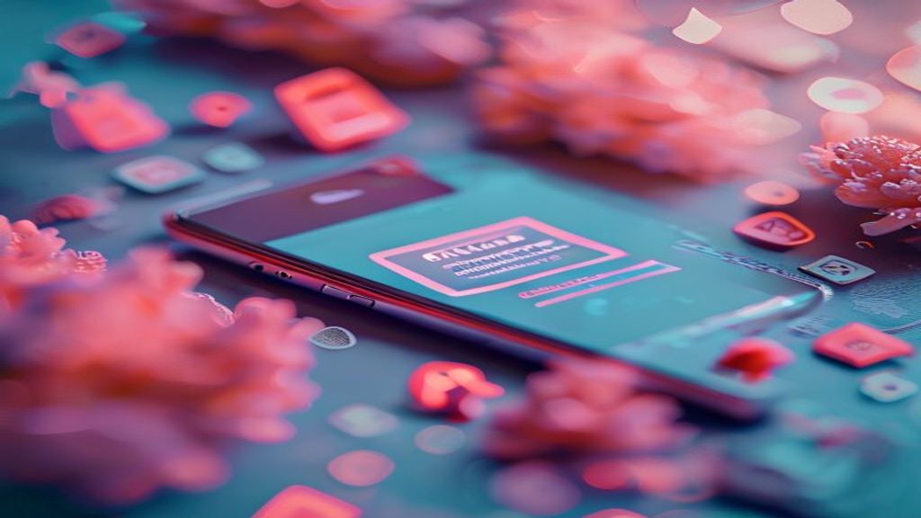 Create a cinematic tilt-shift miniature editorial cover image showing a close-up of a smartphone screen displaying a phi