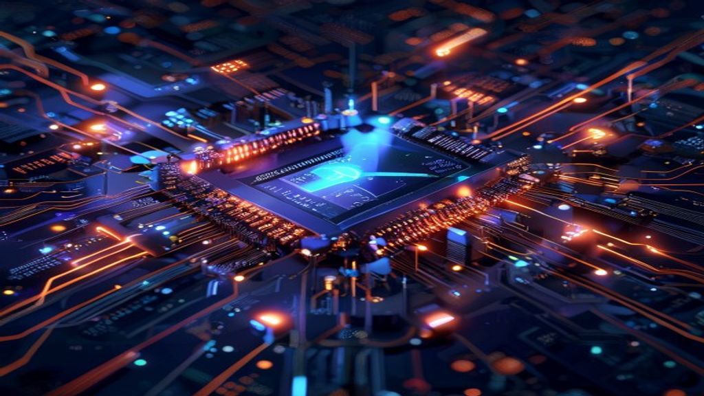 quantum computing cryptography technology futuristic