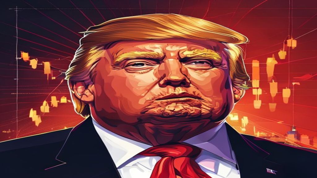 Donald Trump cryptocurrency token price crash chart