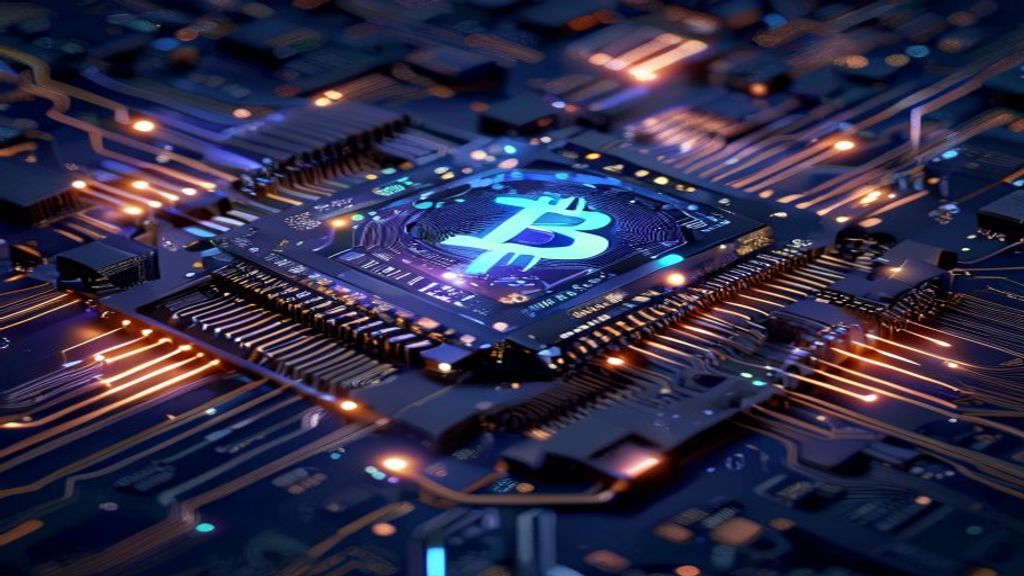 quantum computer chip technology futuristic bitcoin security