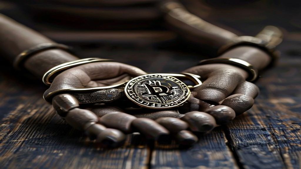 fraud handcuffs cryptocurrency court justice