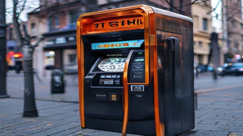 bitcoin ATM kiosk cryptocurrency machine street