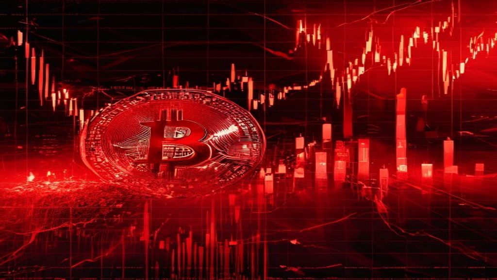 bitcoin price crash red market liquidation chart