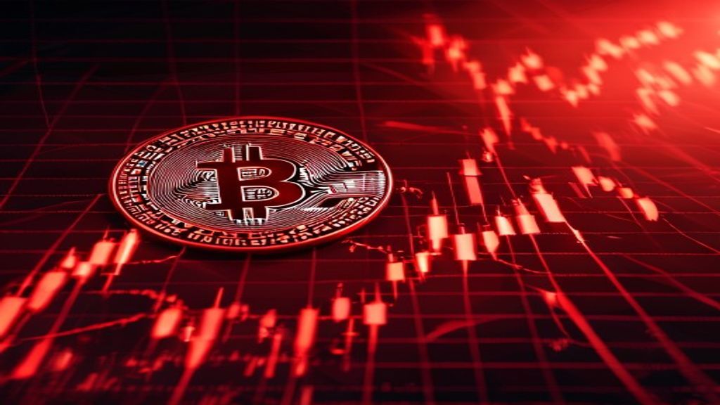 bitcoin price drop red chart market crash