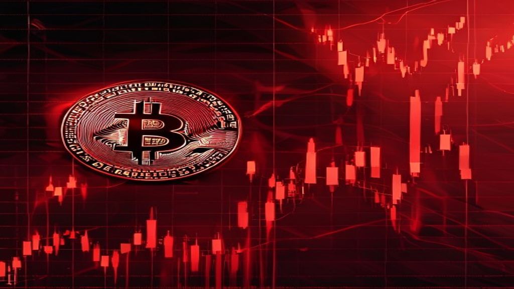 bitcoin price drop red market chart