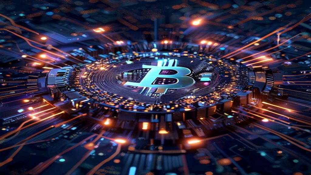 quantum computer bitcoin security cryptography futuristic