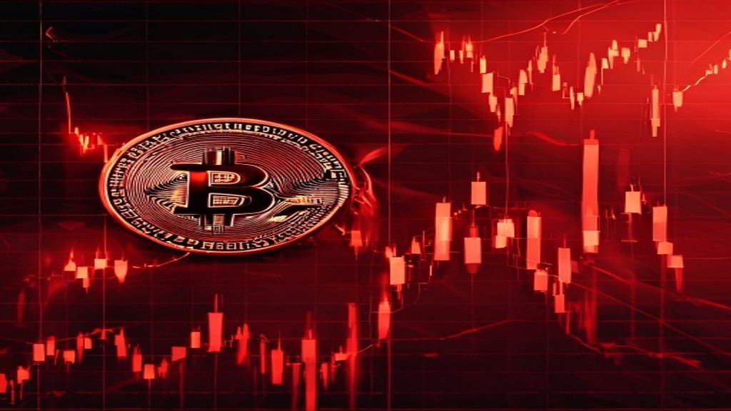 bitcoin price drop market red chart