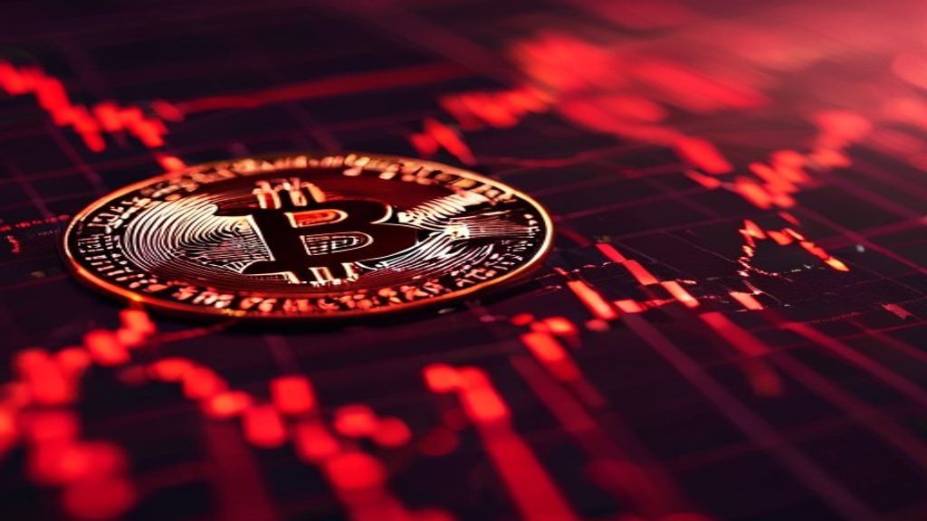 bitcoin price drop red market chart macro economy