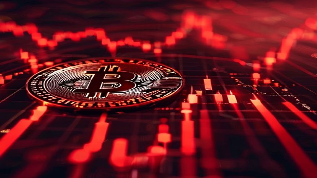 bitcoin price drop market red candles financial crisis