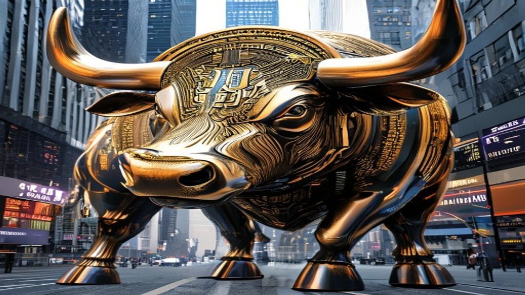 bitcoin wall street bull signal stock market