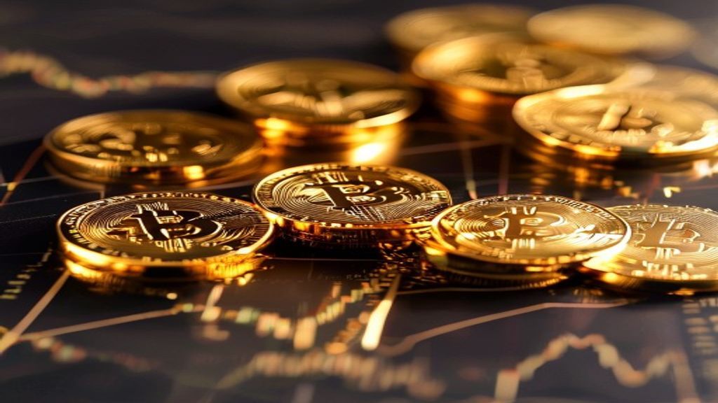 bitcoin price recovery gold coins chart upward