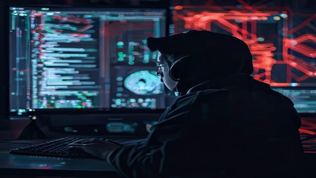 north korea hacker cybersecurity cryptocurrency dark screen