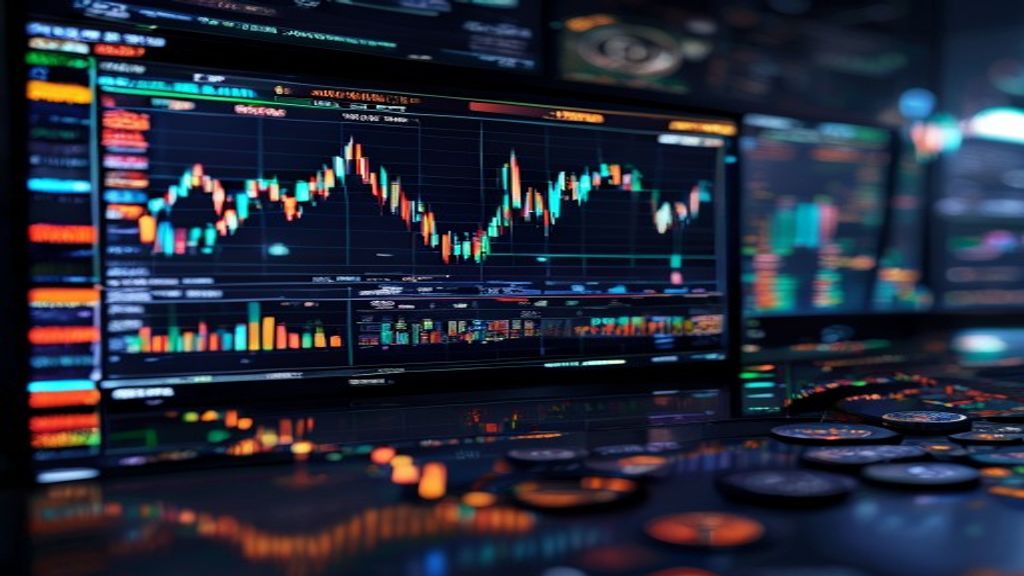 ETF cryptocurrency trading screen financial market