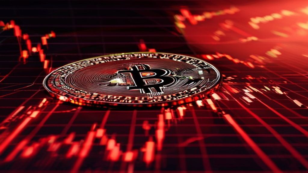 Bitcoin ETF outflows stock market red chart