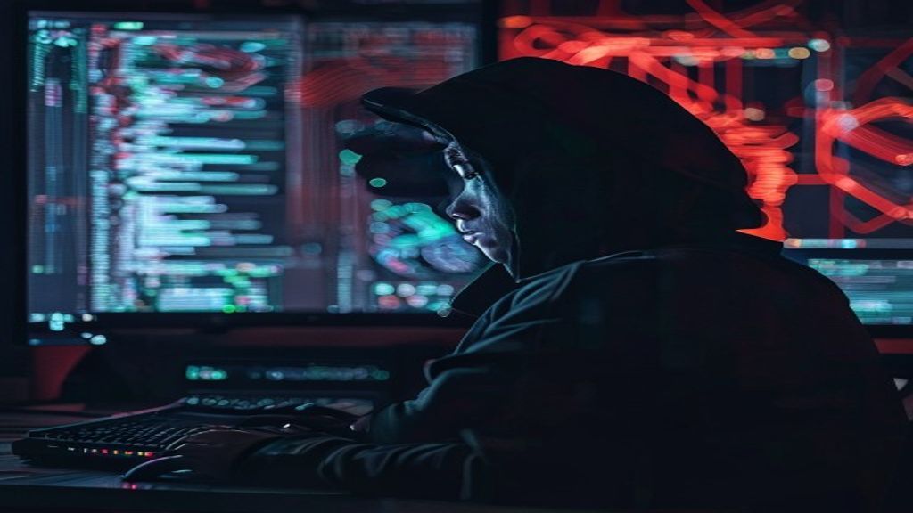 north korea hacker cybersecurity cryptocurrency theft dark screen