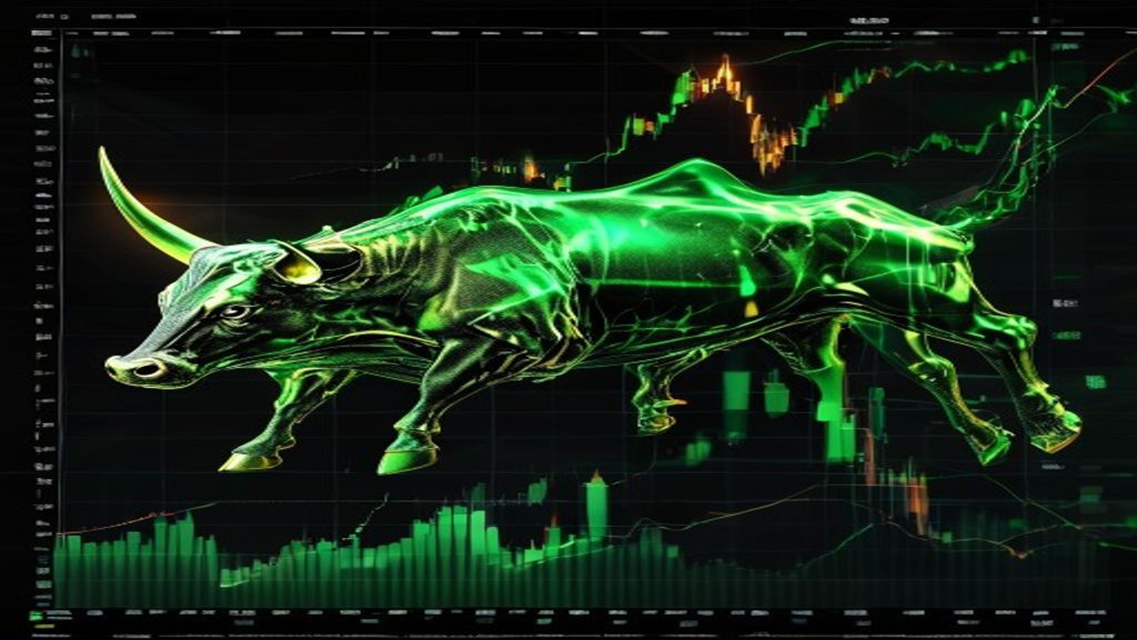 hyperliquid crypto trading chart green bull market