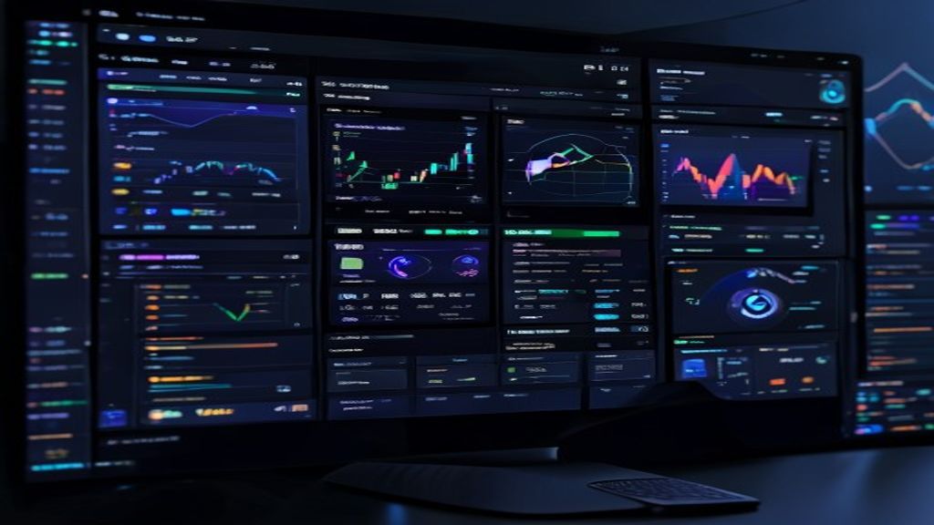 decentralized exchange trading crypto dashboard screen
