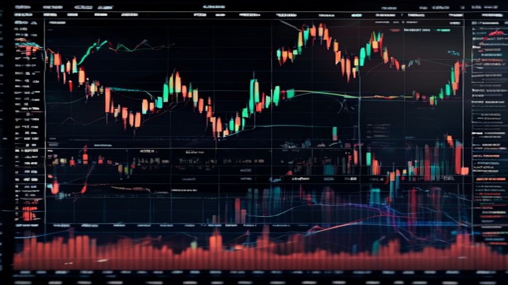 stock market chart crypto decentralized finance trading screen