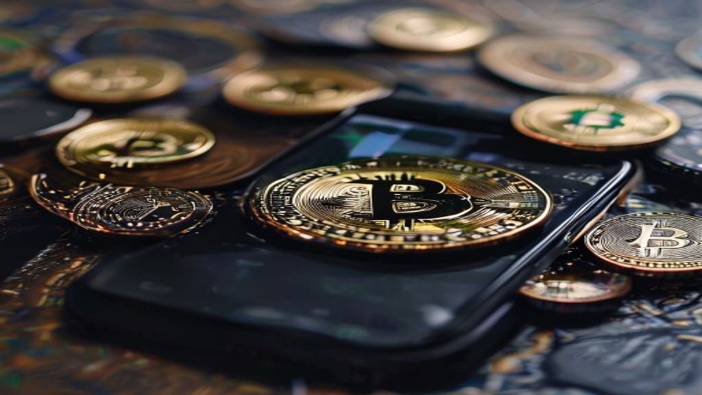 bank app cryptocurrency bitcoin smartphone Brazil