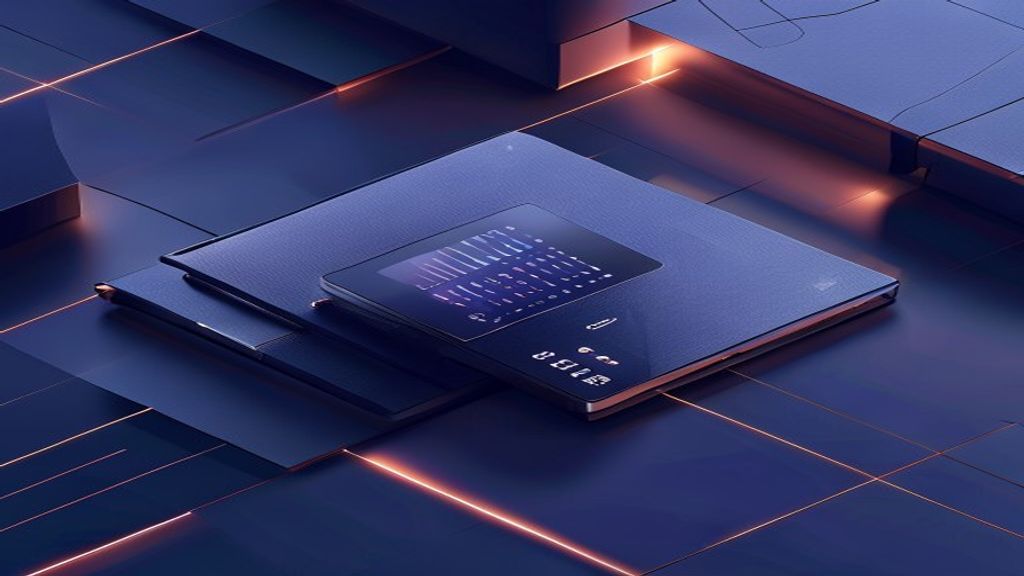 Create an isometric digital illustration of a Ledger Nano Gen5 hardware wallet in an ultra-modern tech environment, feat