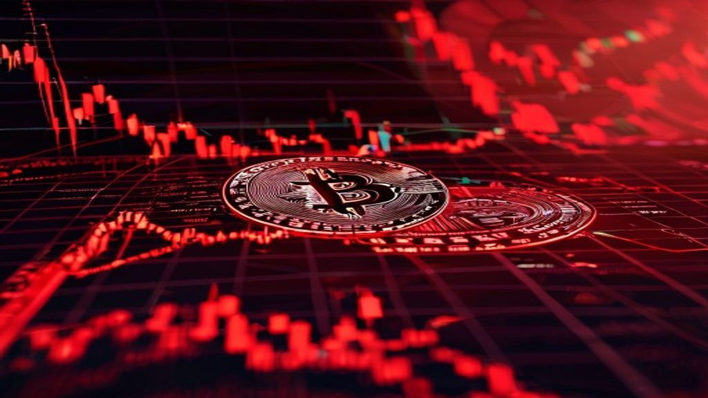 crypto market liquidation bitcoin ethereum trading chart red