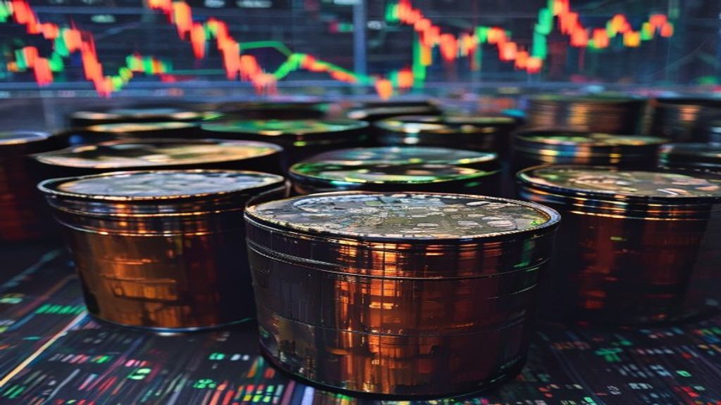 oil barrels stock market trading crypto finance