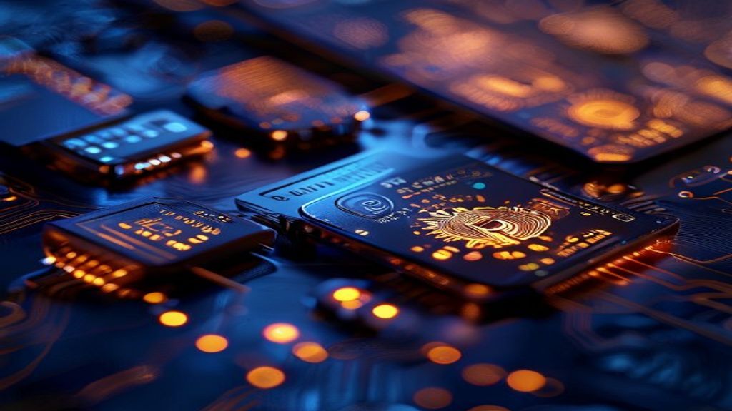 Create a cinematic editorial photograph for a cryptocurrency security article about two-factor authentication protocols.