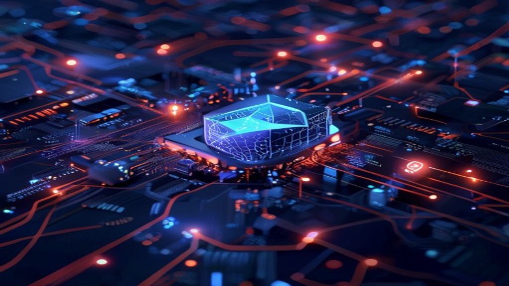 artificial intelligence blockchain payments futuristic technology