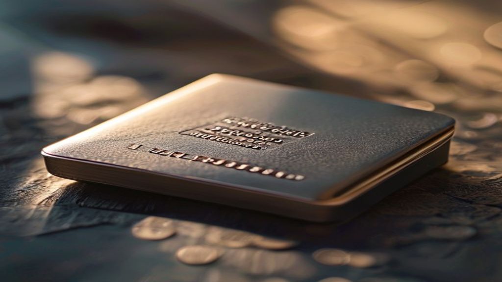 Create an editorial cover image for a cryptocurrency security blog post featuring a Trezor Safe 3 hardware wallet in mac