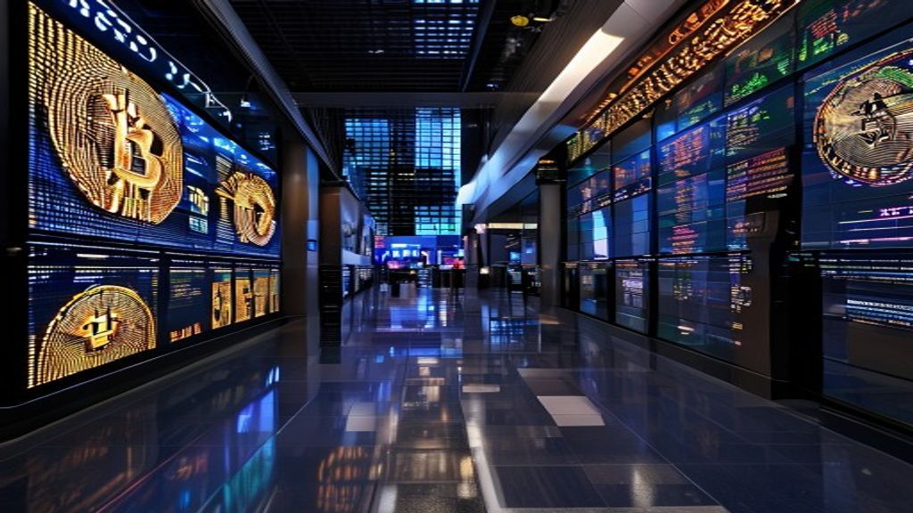 wall street institutional bitcoin finance trading floor