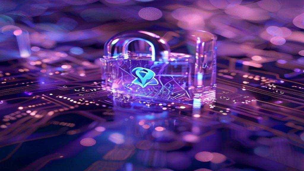 Create an editorial cover image for a cryptocurrency article about ZCash privacy. Use a tilt-shift miniature effect with
