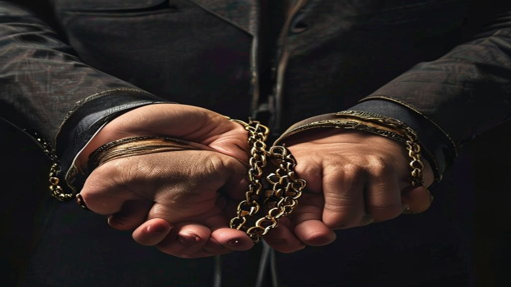 chinese billionaire court fraud cryptocurrency handcuffs justice