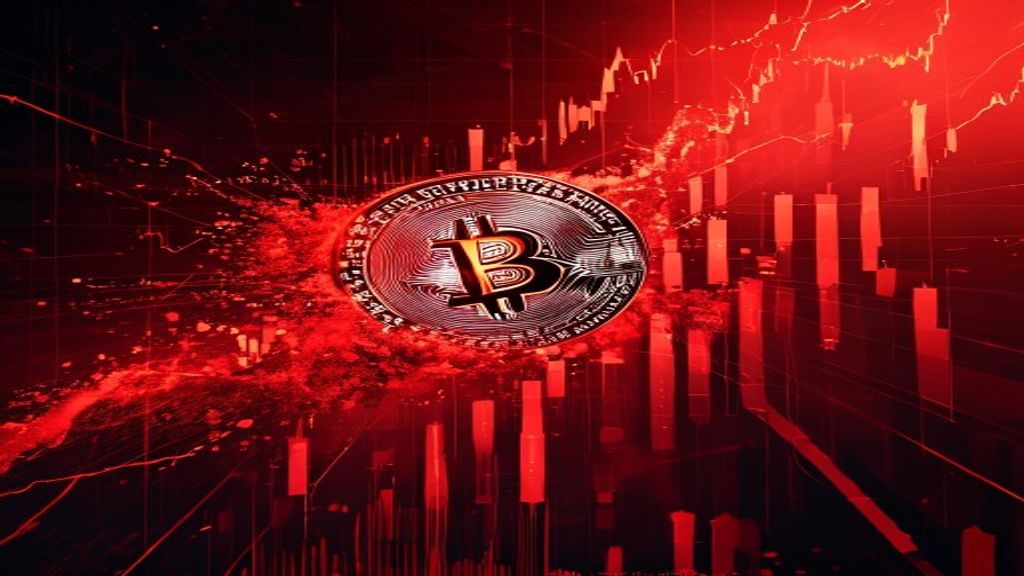 bitcoin price crash red market falling