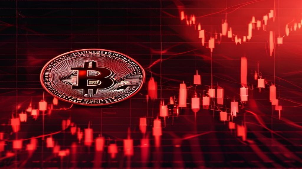 bitcoin price drop red market chart crypto