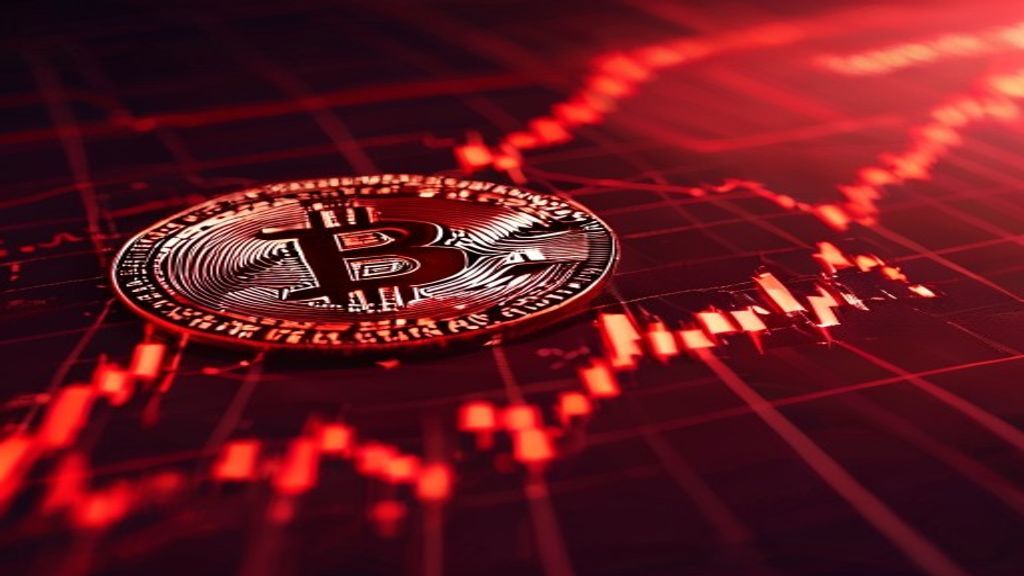 bitcoin price drop red chart cryptocurrency market