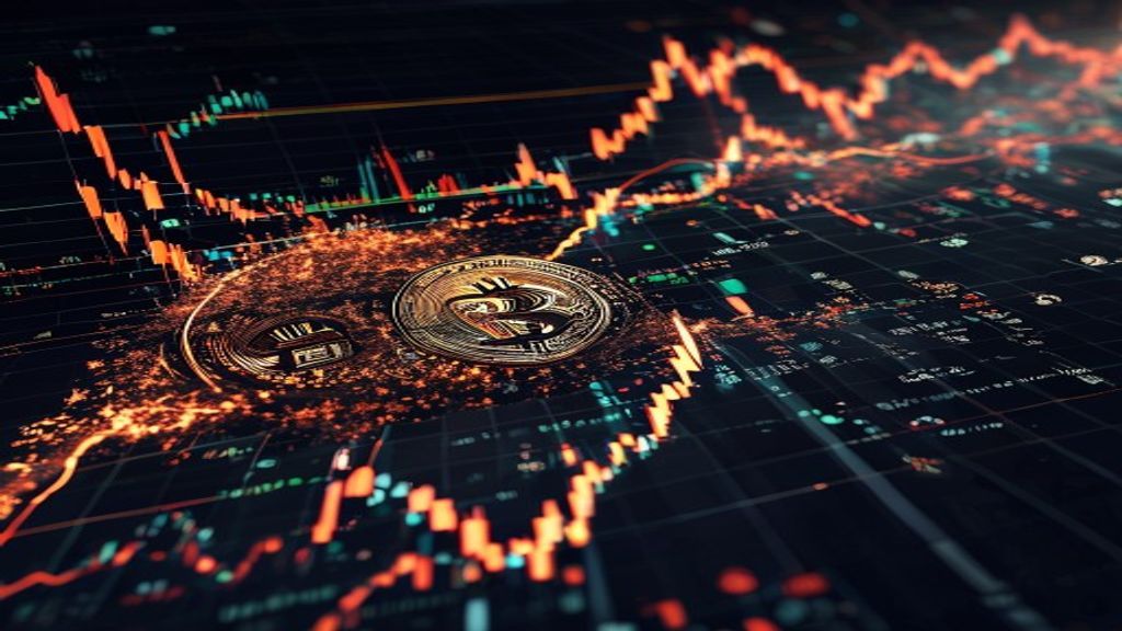 bitcoin price crash market volatility dark graph