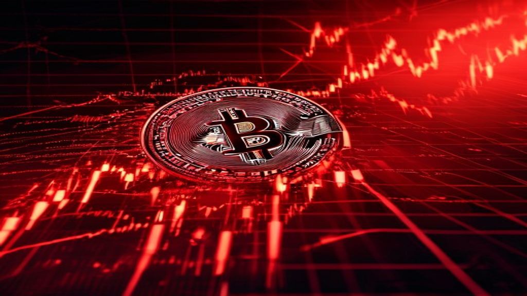 bitcoin price crash red chart crypto market