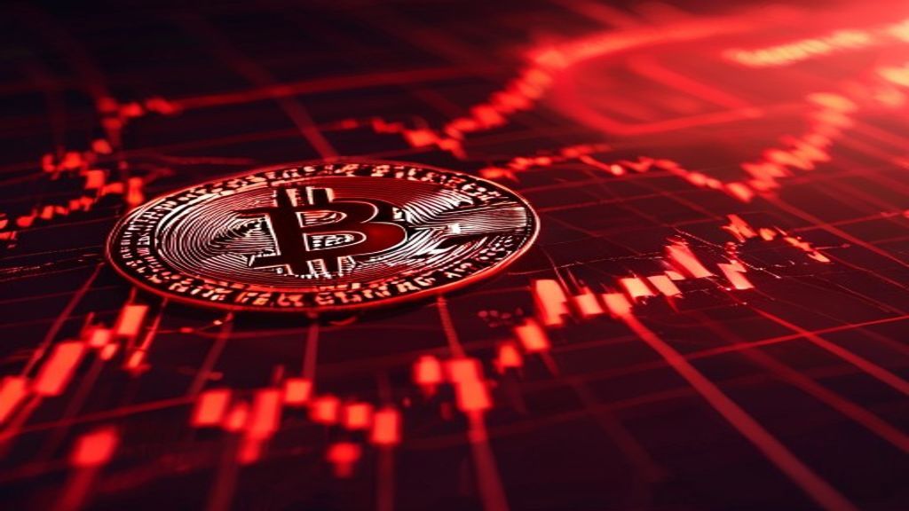 bitcoin price drop red chart market crash crypto