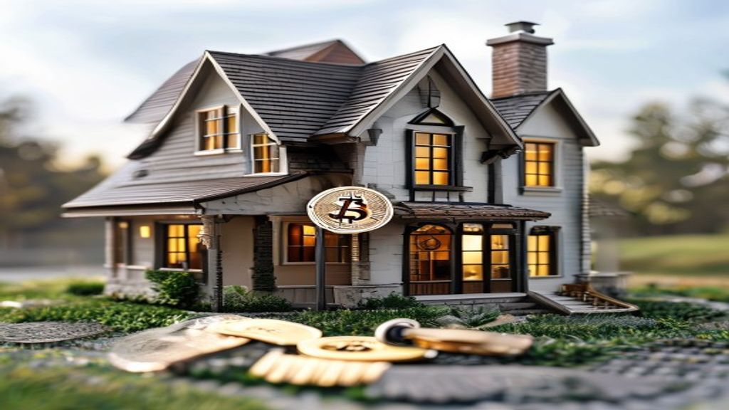 bitcoin house real estate mortgage keys