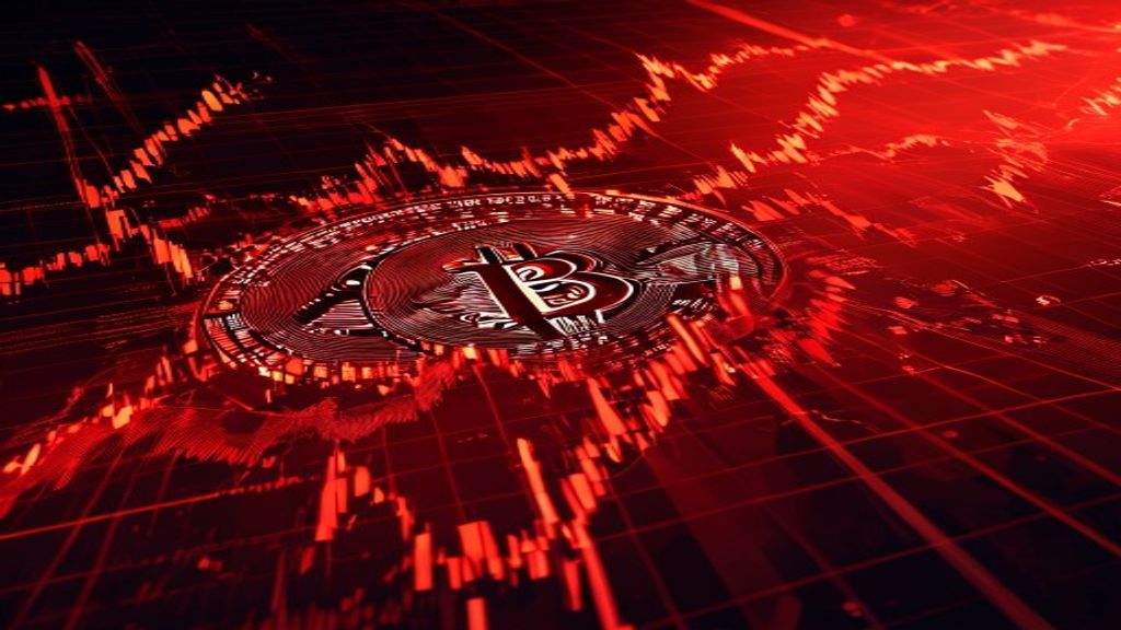 bitcoin ETF stock market crash red chart institutional investors
