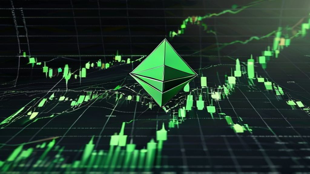 ethereum cryptocurrency rally market green chart