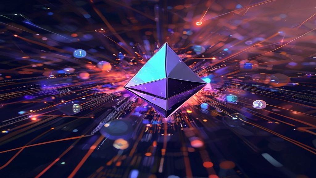 Ethereum blockchain decentralized exchange shutdown abstract crypto