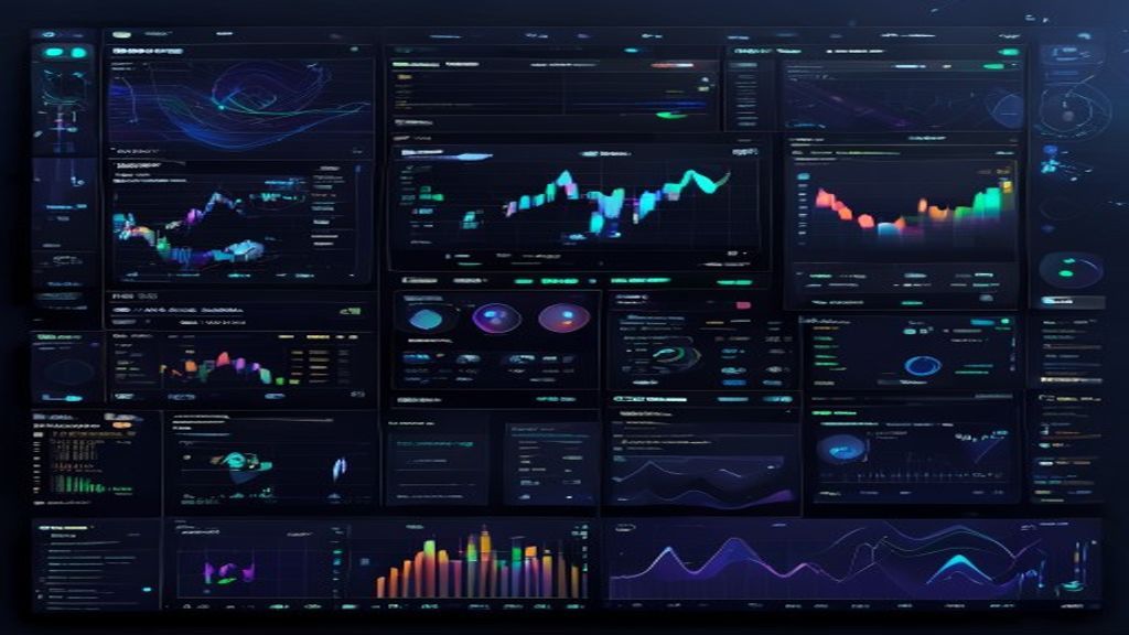 decentralized exchange crypto trading dashboard futuristic