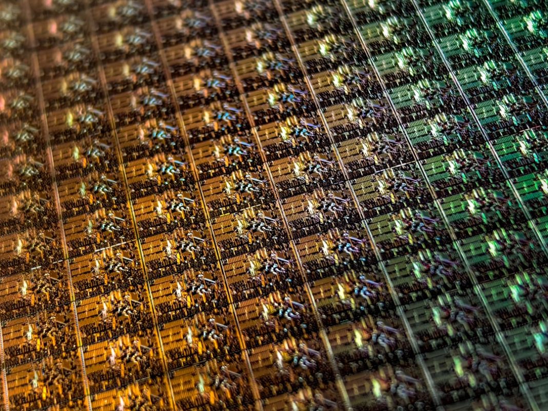 a close up view of a multicolored pattern