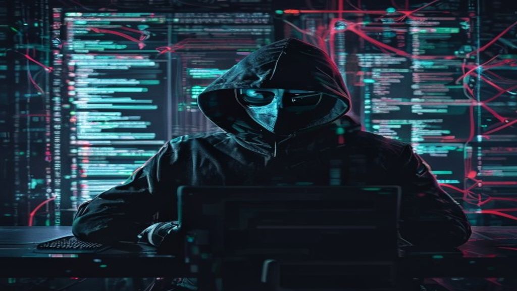 hacker cybersecurity crypto attack dark screen