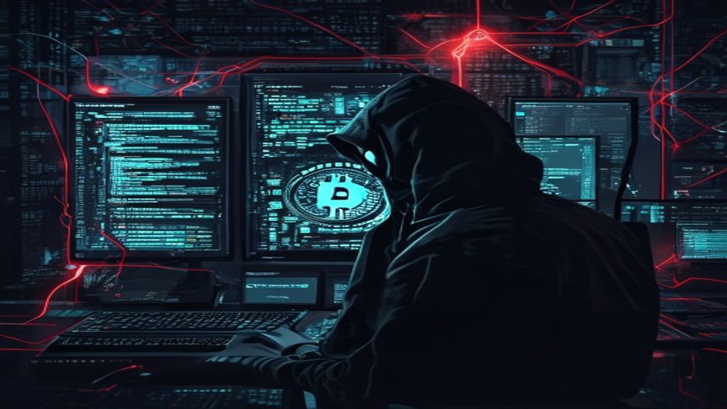 hacker crypto platform security breach dark screen