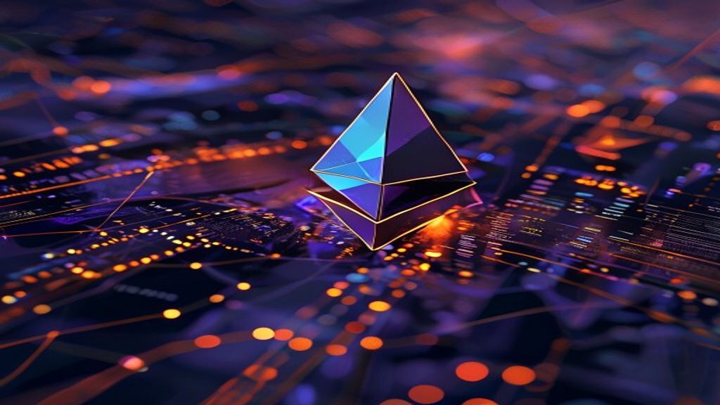 Ethereum DeFi options financial decentralized abstract
