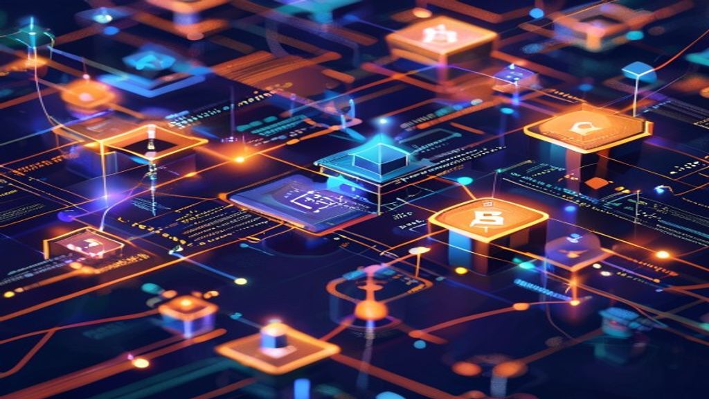 decentralized finance blockchain institutions abstract