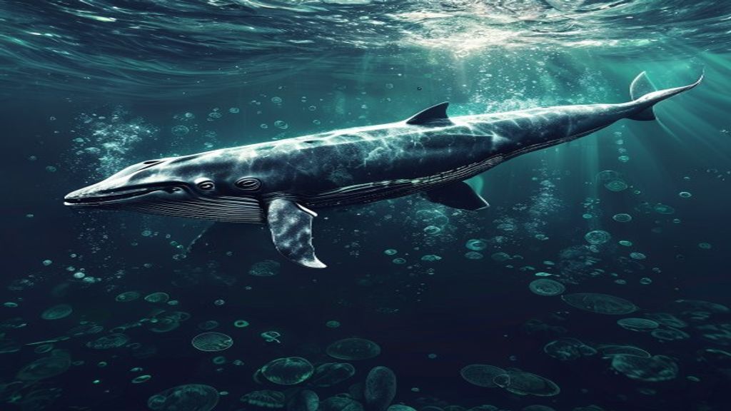 bitcoin whale cryptocurrency blockchain transfer dark ocean