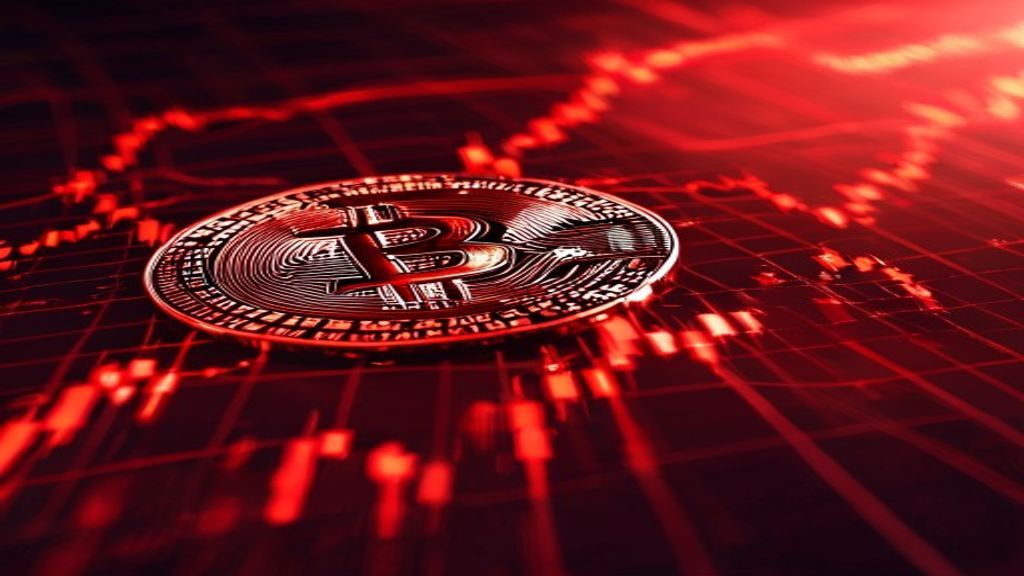 bitcoin price drop red chart market crash 2025